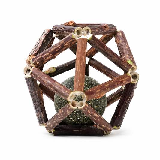 Jouet de bâtonnets en bois avec boule de cataire pour chat Pour toi Mon chat