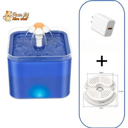 Fontaine à eau pour chats avec éclairage LED Pour toi Mon chat