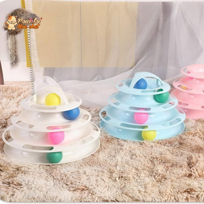 Jouet pour Chat avec Balles - Jeu2pistes™ Pour toi Mon chat