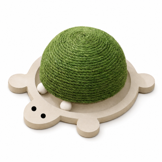 Jouet à gratter durable en forme de tortue en sisal pour chat Pour toi Mon chat