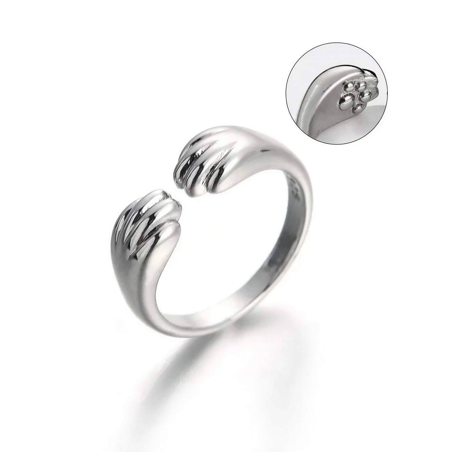 Bague Chat Ouverte et Réglable pour Femme - vue 3