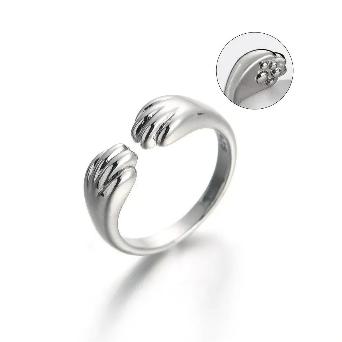 Bague Chat Ouverte et Réglable pour Femme - vue 3