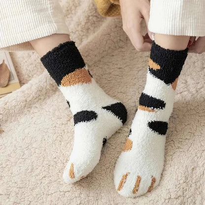 Cadeau Fan De Chat Chaussettes En Forme De Patte De Chat Douce - vue 6