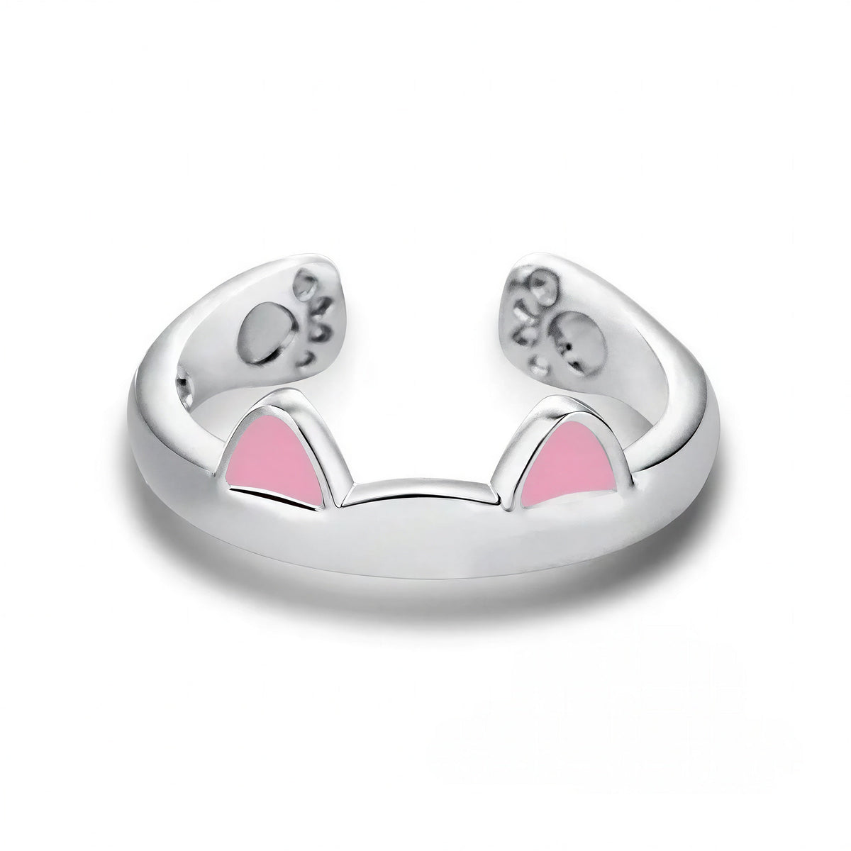 Bague Chat Ouverte en Forme d'Oreilles Pour toi Mon chat