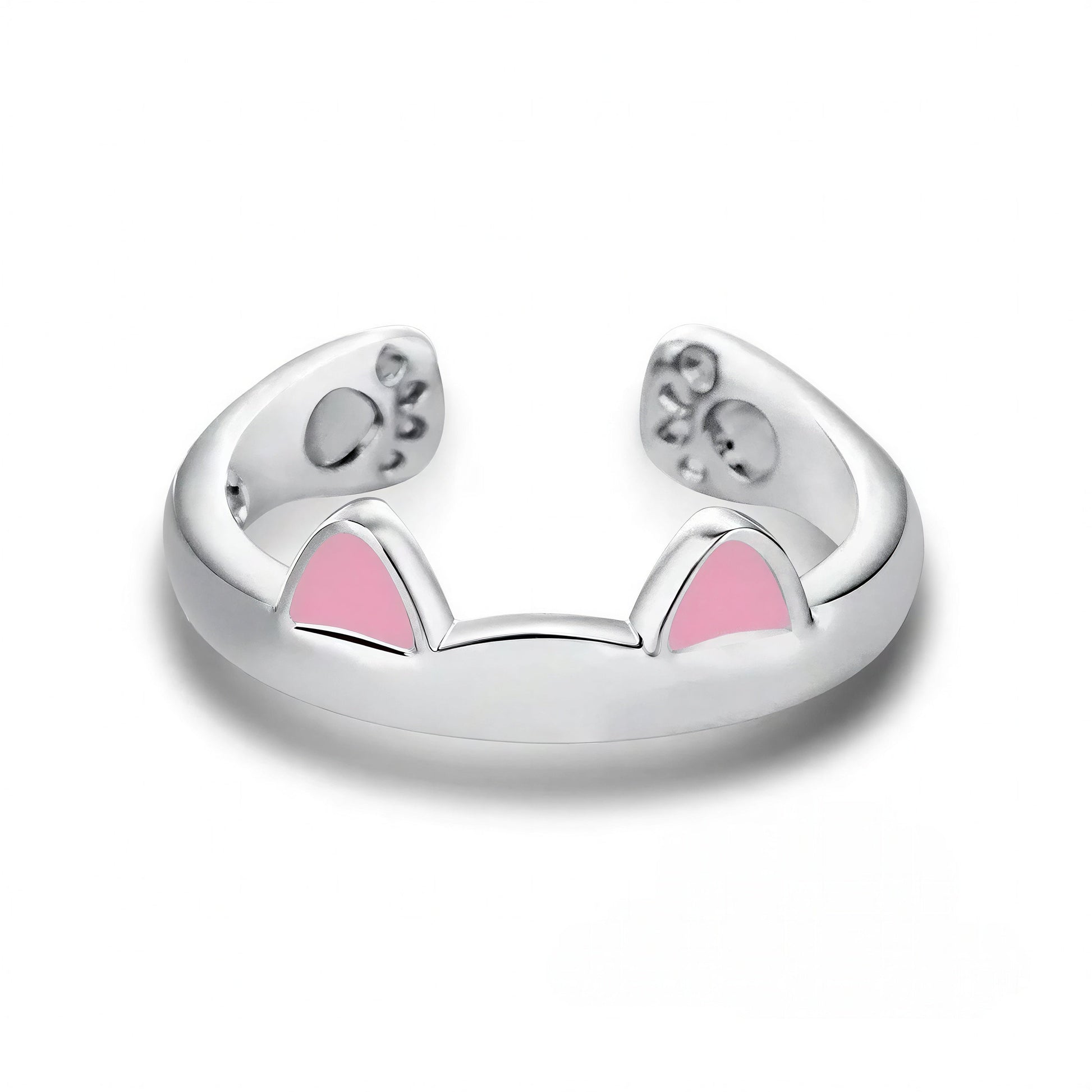 Bague Chat Ouverte en Forme d'Oreilles Pour toi Mon chat