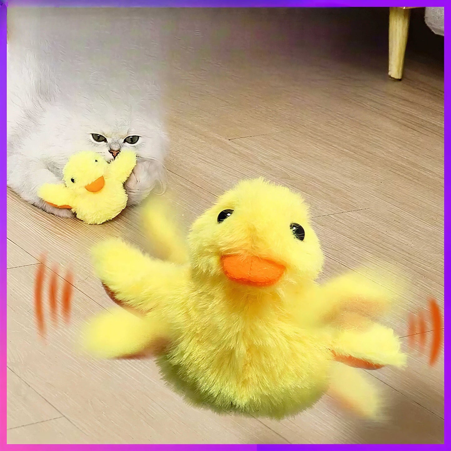 Jouet canard en peluche électrique pour chats Pour toi Mon chat