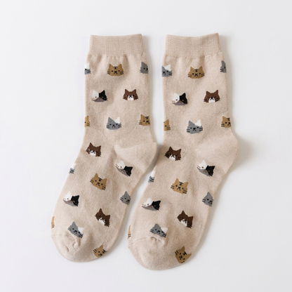 Cadeau Fan De Chat Chaussettes Chaude En Coton Pour toi Mon chat