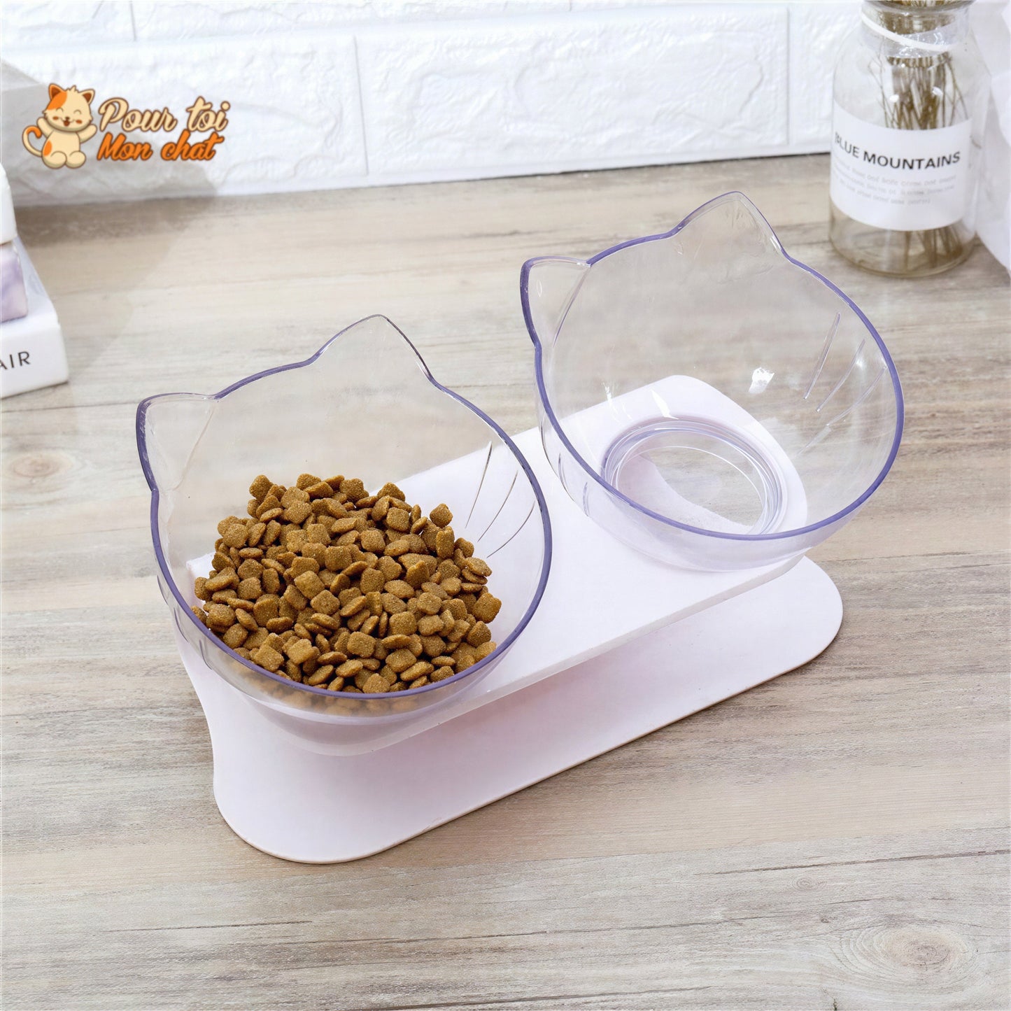 Gamelle Tête de Chat 2 en 1 - Cat'Twin'Bowl™ Pour toi Mon chat