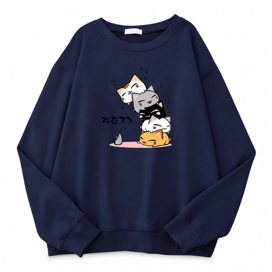 Sweat à capuche à design de chat empilés pour femme Pour toi Mon chat