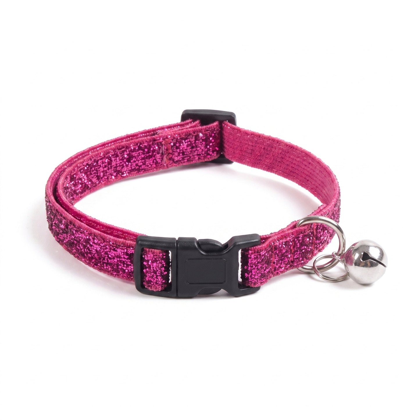 Collier Chat Anti Étranglement Élastique et Pailleté avec Clochette Pour toi Mon chat