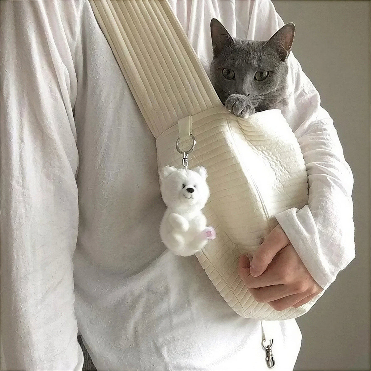 Sac à main en toile fait à la main pour chat Pour toi Mon chat