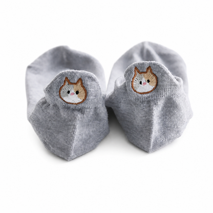 Cadeau Fan De Chat Chaussettes Avec Motif Chat Aux Talons Pour toi Mon chat