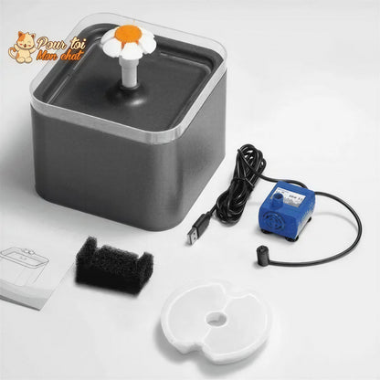 Fontaine à eau pour chats avec éclairage LED Pour toi Mon chat