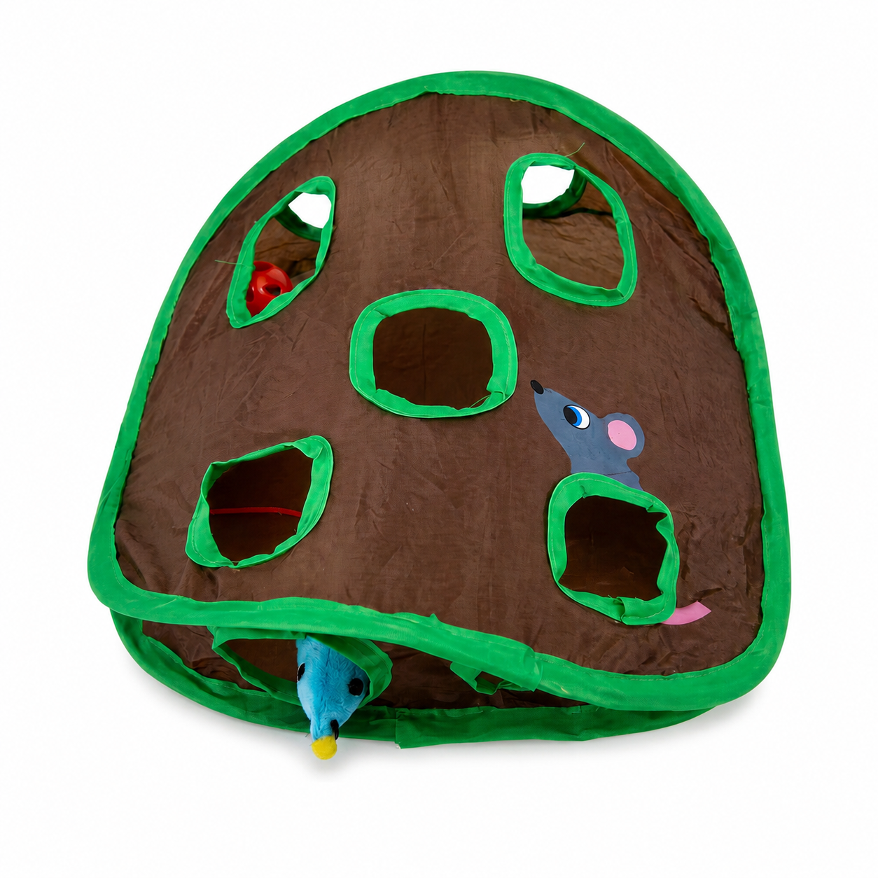 Tente de jeu à neuf trous avec souris et cloche pour chat Pour toi Mon chat