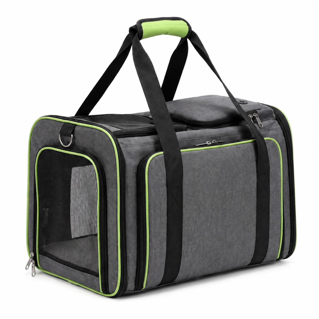 Sac de transport pliable et respirant en tissu oxford pour chat - vue 1