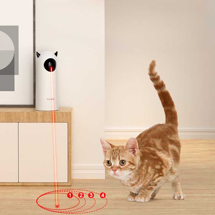 Jouet rotatif laser à LED infrarouge à trois modes pour chat Pour toi Mon chat