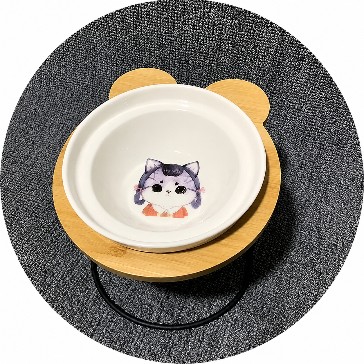 Bols d’alimentation et de boisson en céramique pour chats - MonChatBol™ Pour toi Mon chat