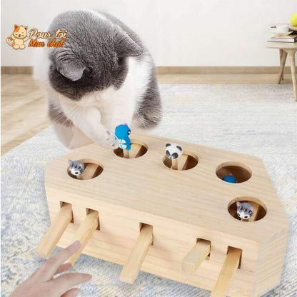 Jeu éducatif en bois - AttrapCat'™ Pour toi Mon chat