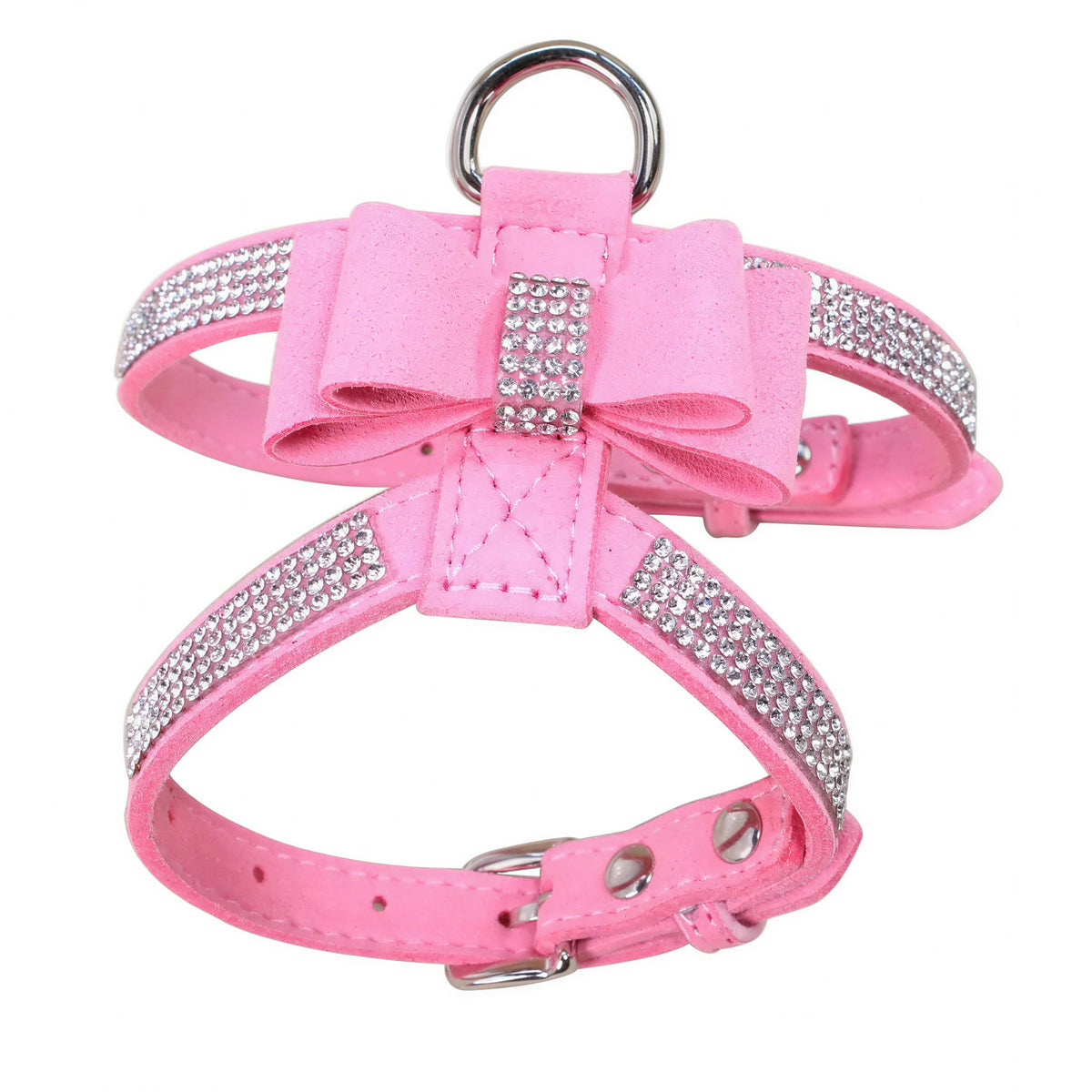 Harnais de poitrine en strass avec nœud de papillon pour chat Pour toi Mon chat