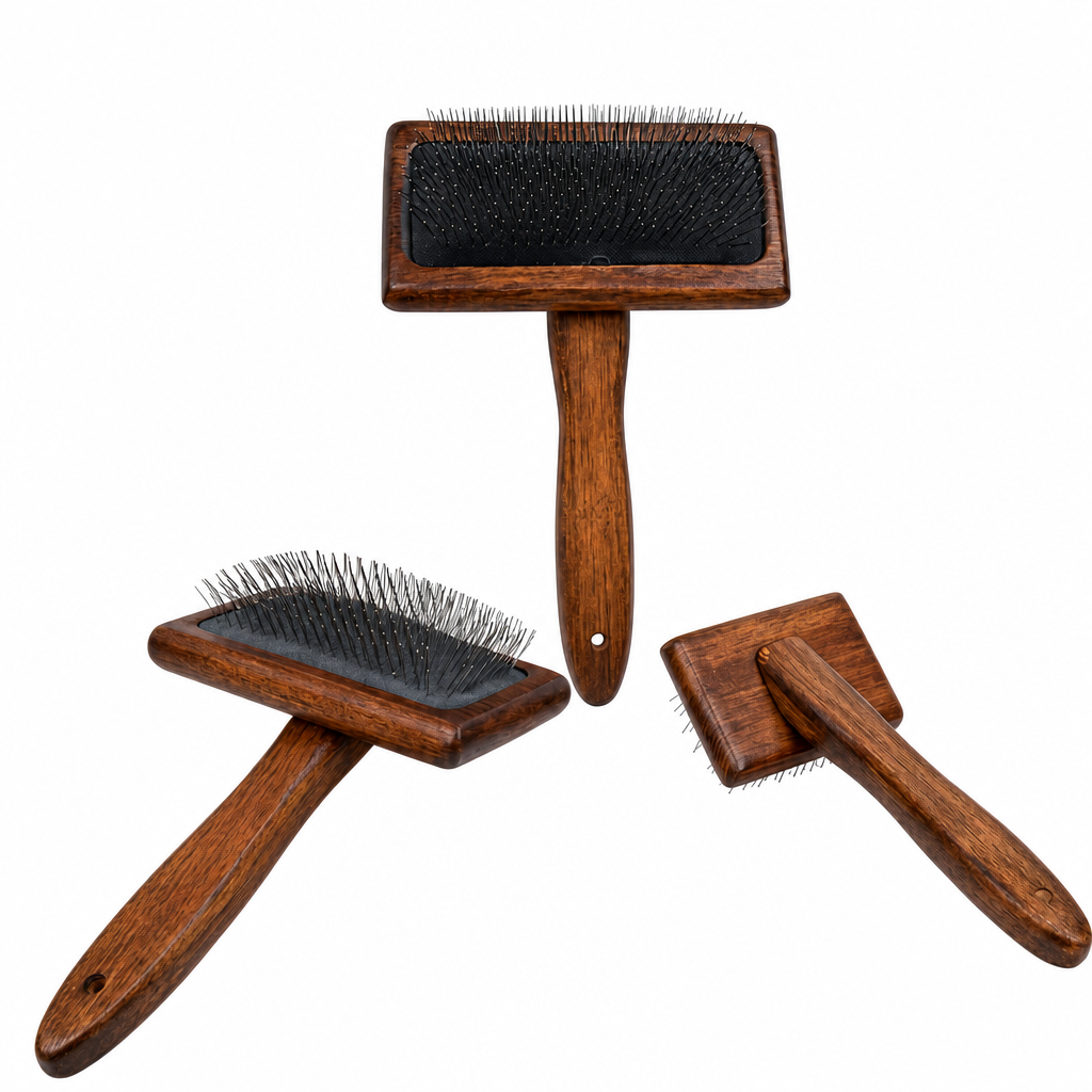 Brosse Chat Poil Long Durable en Bois Pour toi Mon chat