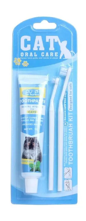 Kit de dentifrice enzyme pour chat Pour toi Mon chat