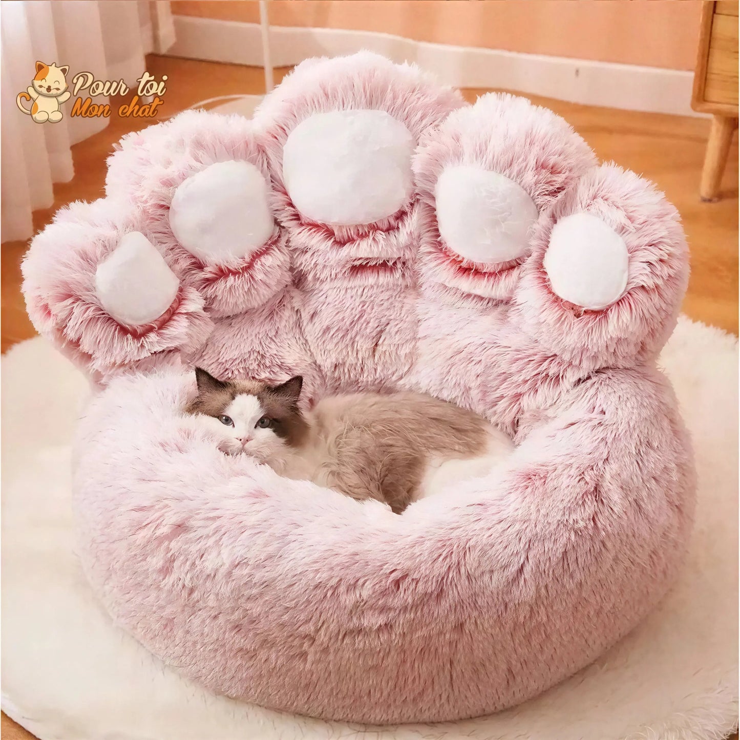 LIT À GRIFFES D’OURS POUR CHAT - TEDDYCAT™ Pour toi Mon chat
