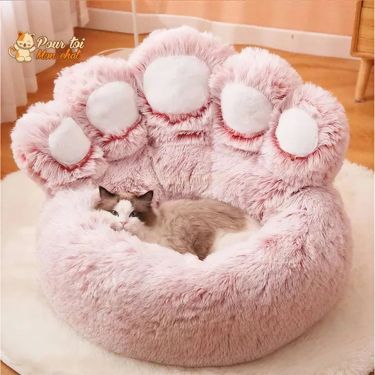 LIT À GRIFFES D’OURS POUR CHAT - TEDDYCAT™ Pour toi Mon chat