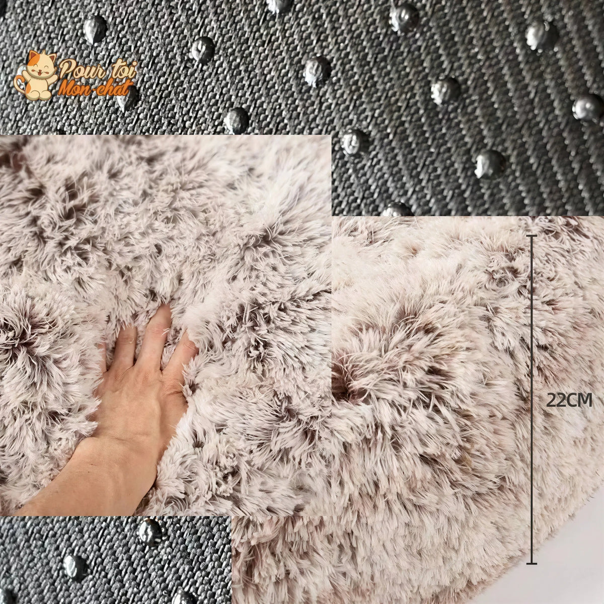 LIT À GRIFFES D’OURS POUR CHAT - TEDDYCAT™ Pour toi Mon chat