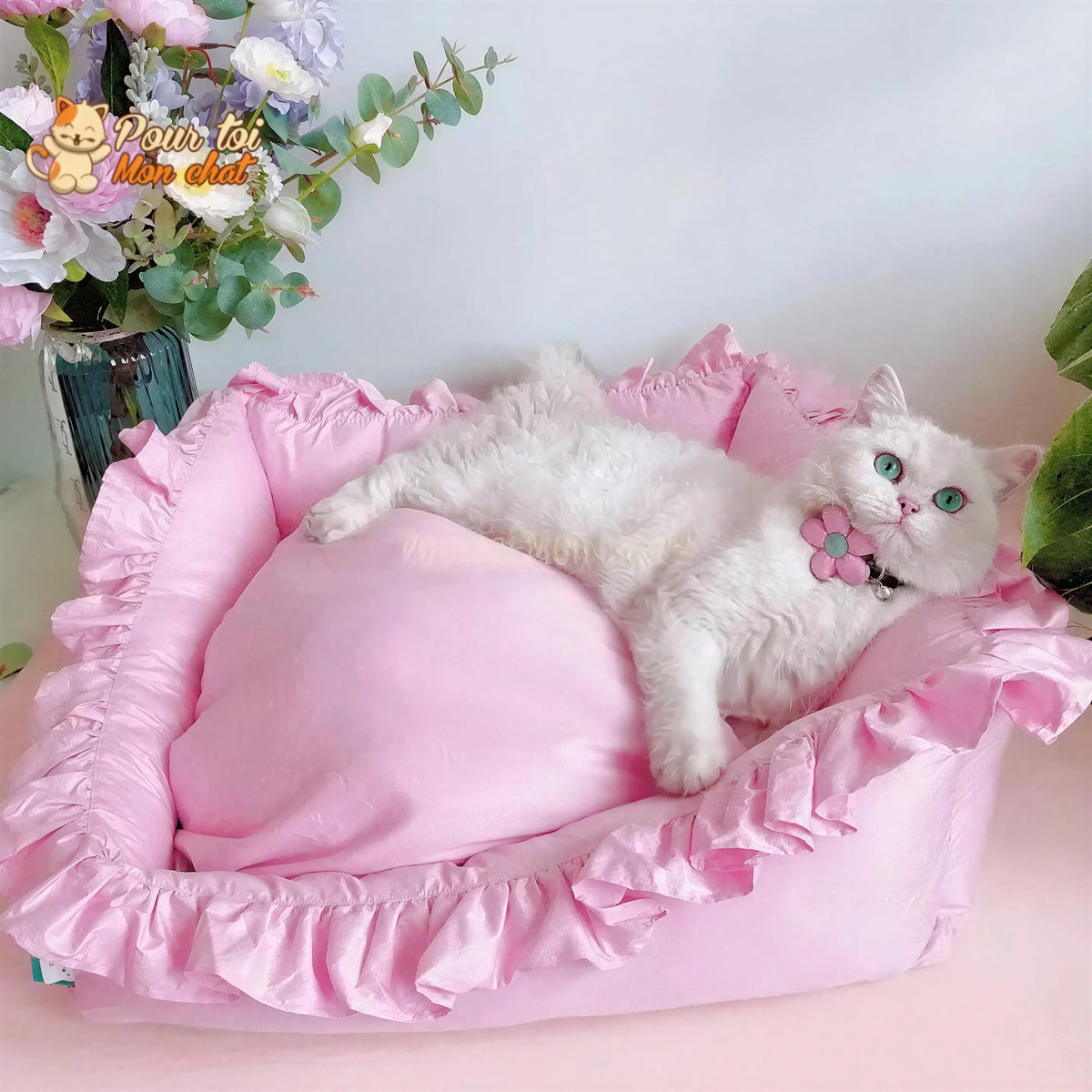LIT COUSSIN DE PRINCESSE MIGNON EN DENTELLES POUR CHAT – Chat’dentelles™ Pour toi Mon chat