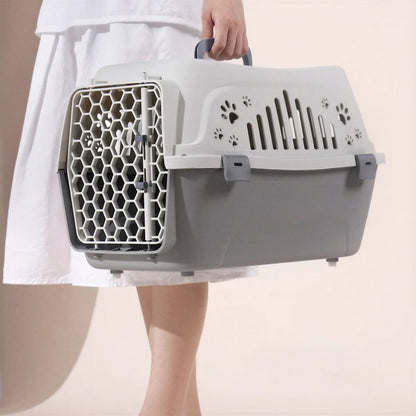 Boîte de transport respirante et durable en plastique pour chat Pour toi Mon chat