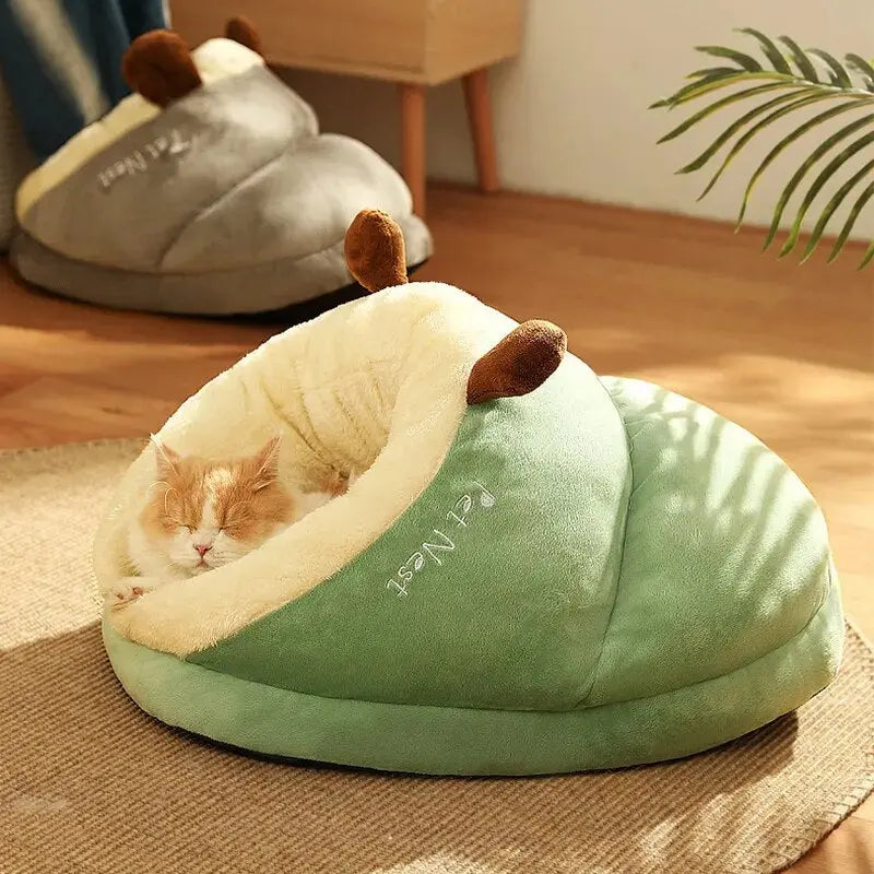 Lit Pour Chat En Forme De Chausson Avec Des Bois De Renne Pour toi Mon chat