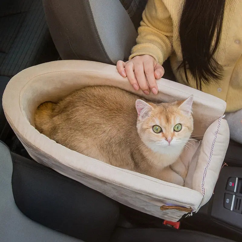 Lit de voiture pliable et confortable en peluche pour chat Pour toi Mon chat