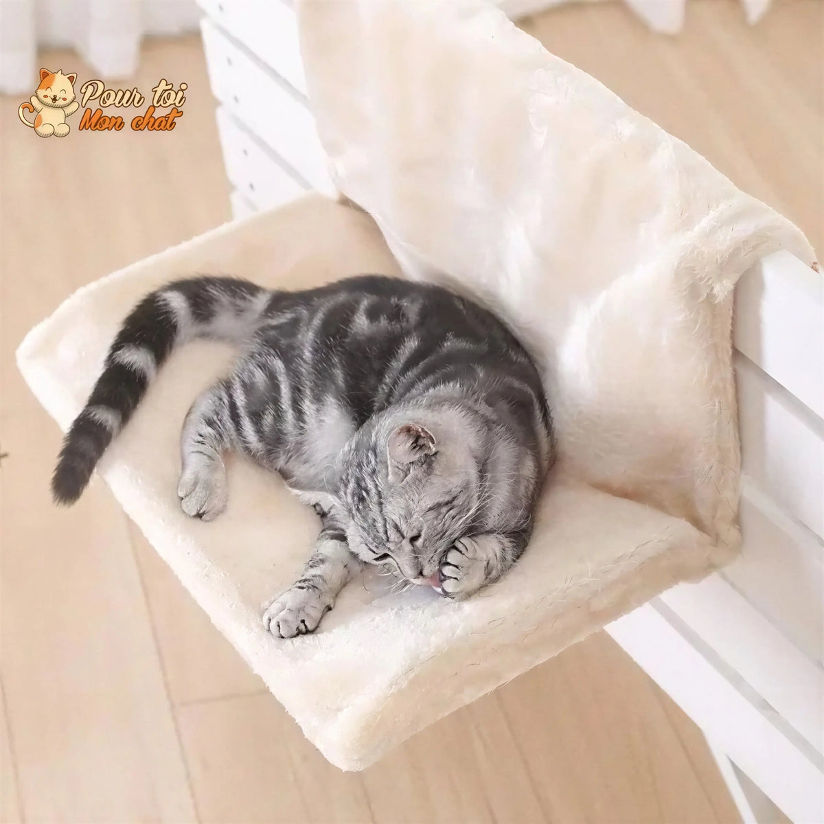 Lit doux fenêtre, lit, radiateur - Pour chat - Poz’Hamac™ Pour toi Mon chat