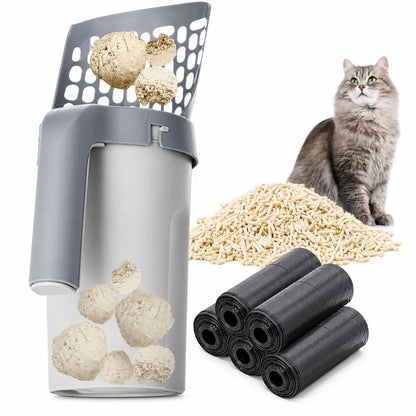 Lot de dix sacs-poubelle à litière pour chat Pour toi Mon chat