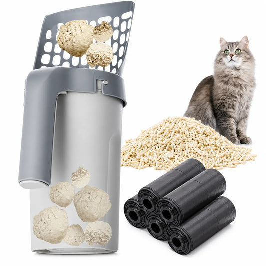 Lot de dix sacs-poubelle à litière pour chat Pour toi Mon chat