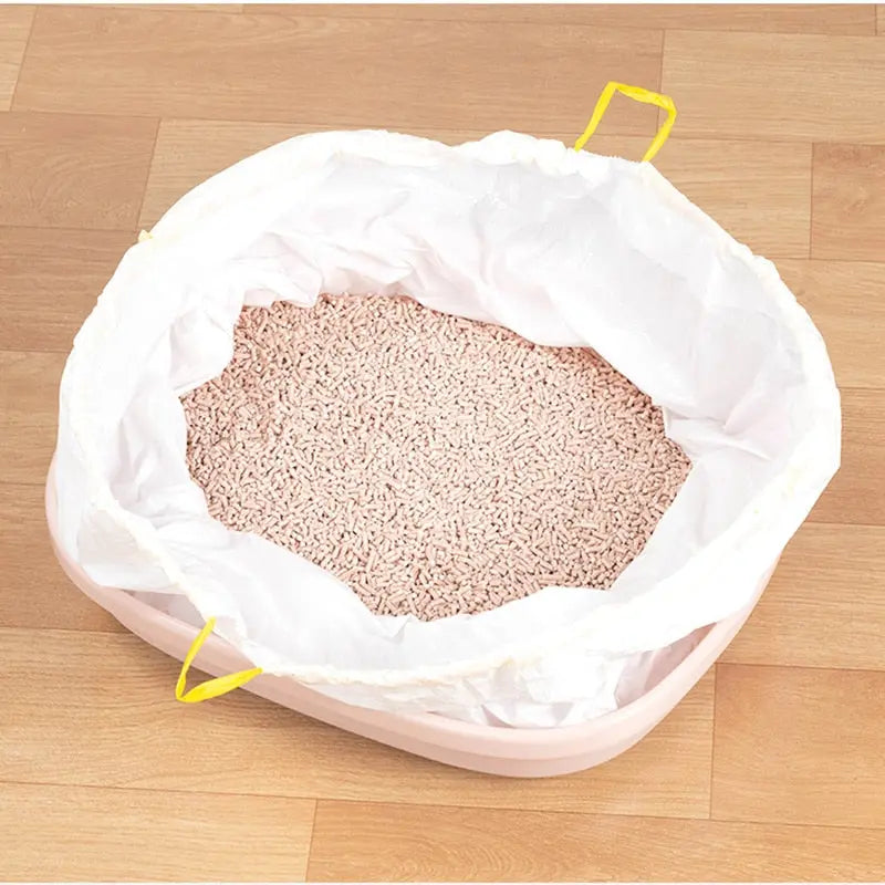 Lot de sept sacs à ordures en sable élastiques pour chats Pour toi Mon chat