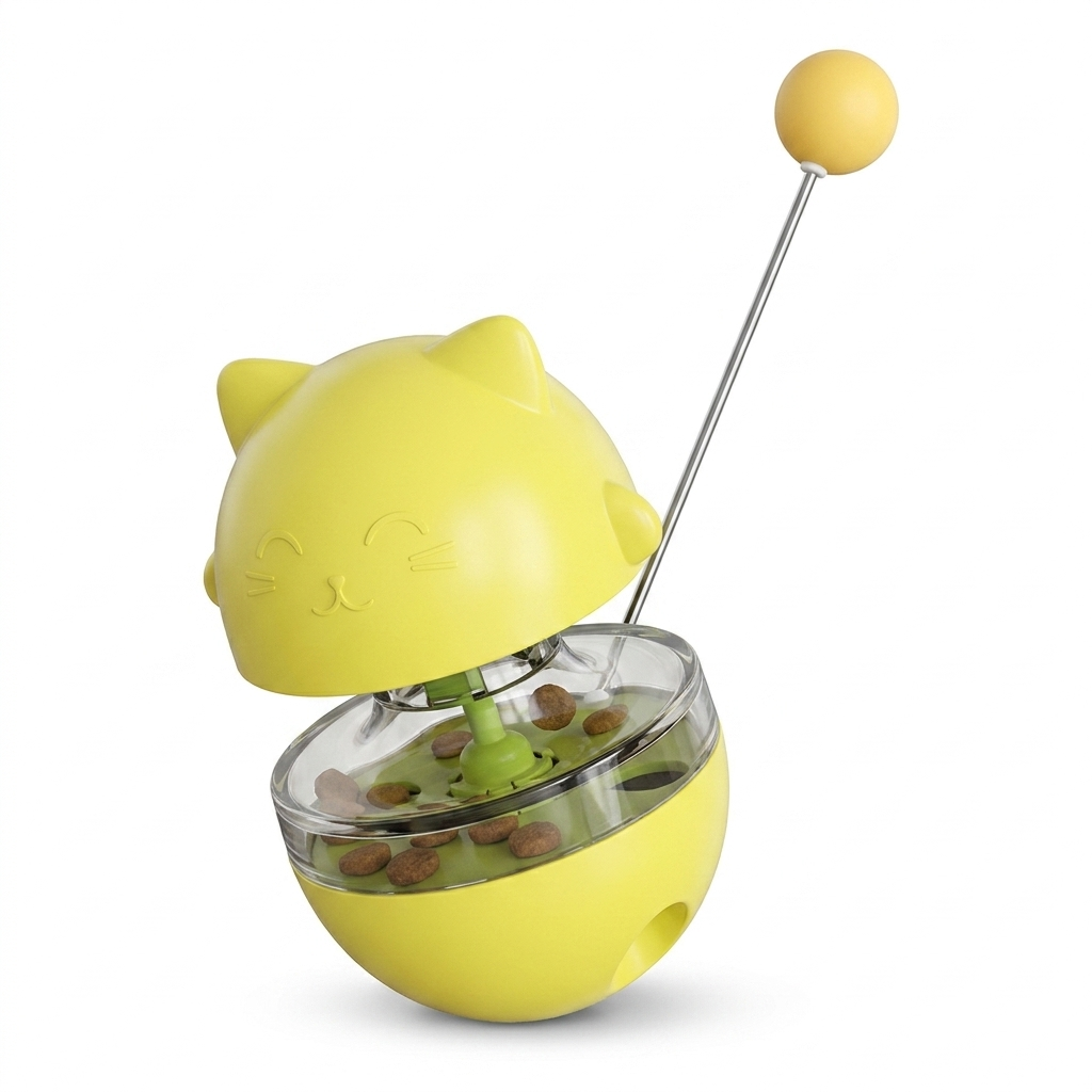 Jouet Distributeur de Friandises pour Chat - Chat’Culbuto™ Pour toi Mon chat