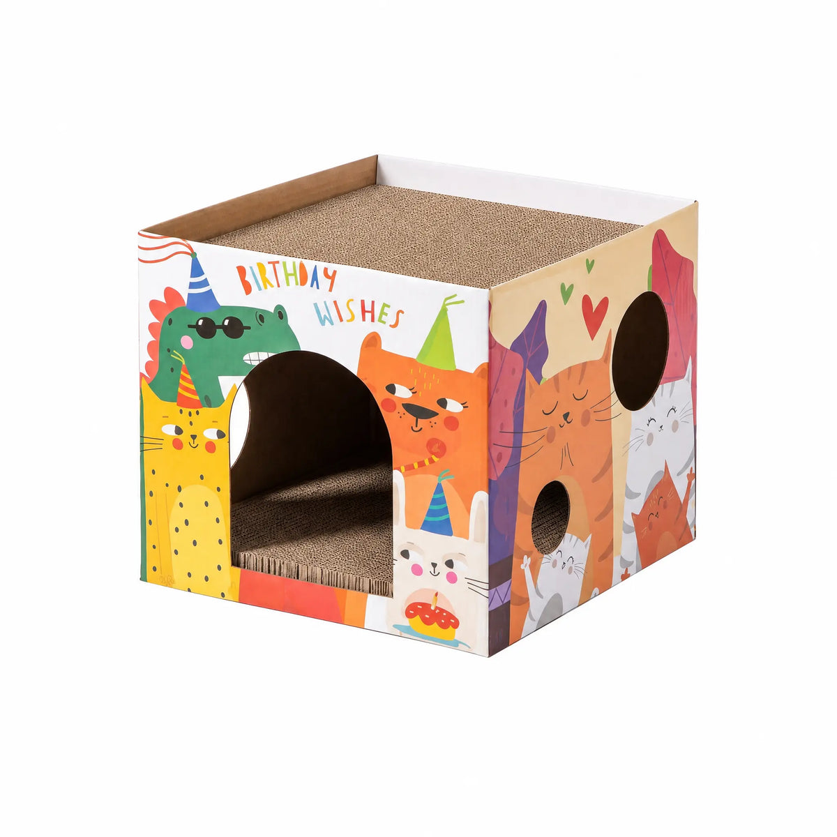 Maison en Carton à Gratter pour Chat Pour toi Mon chat