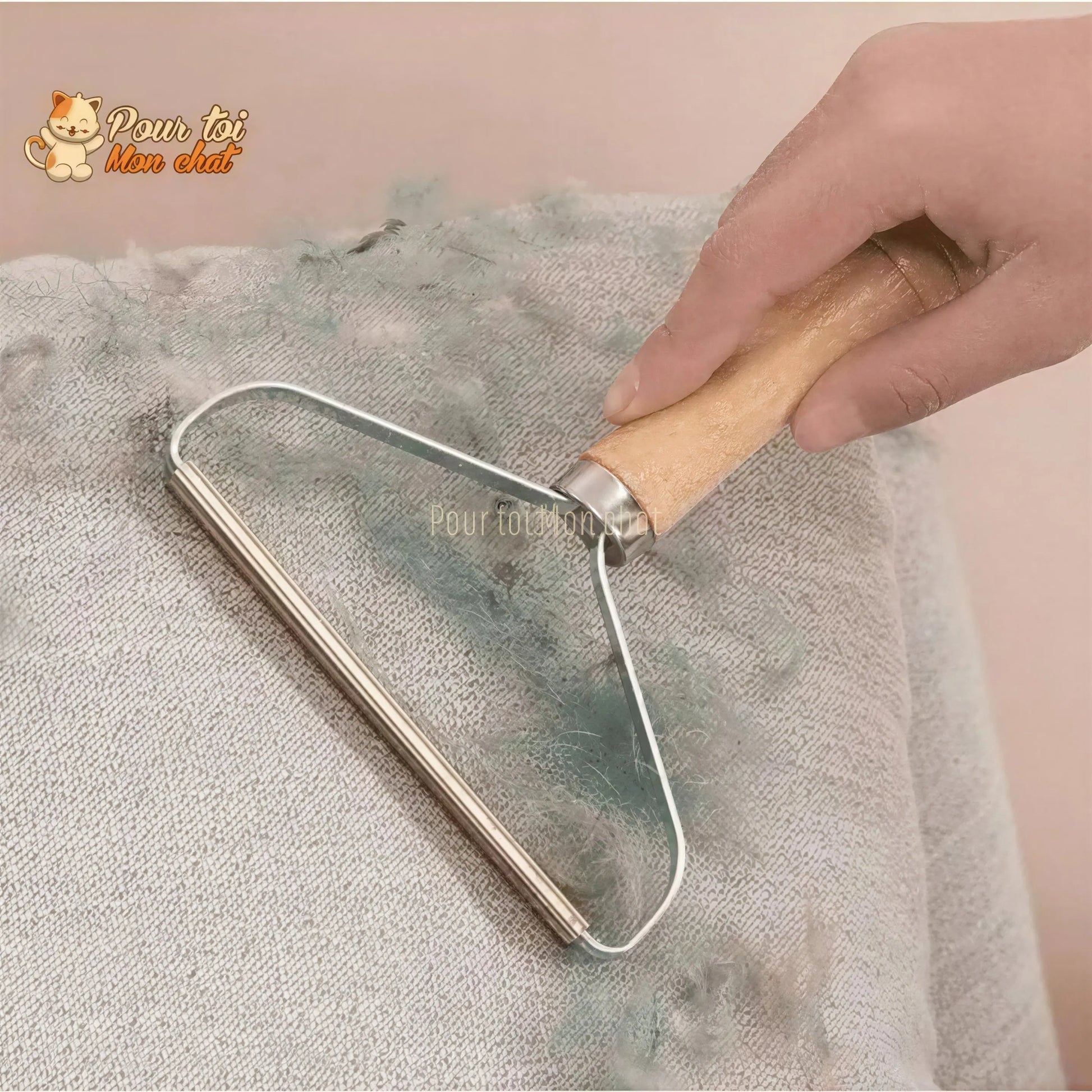 Mini-rouleau ramasseur de poils de chat - Roul'poils™ Pour toi Mon chat