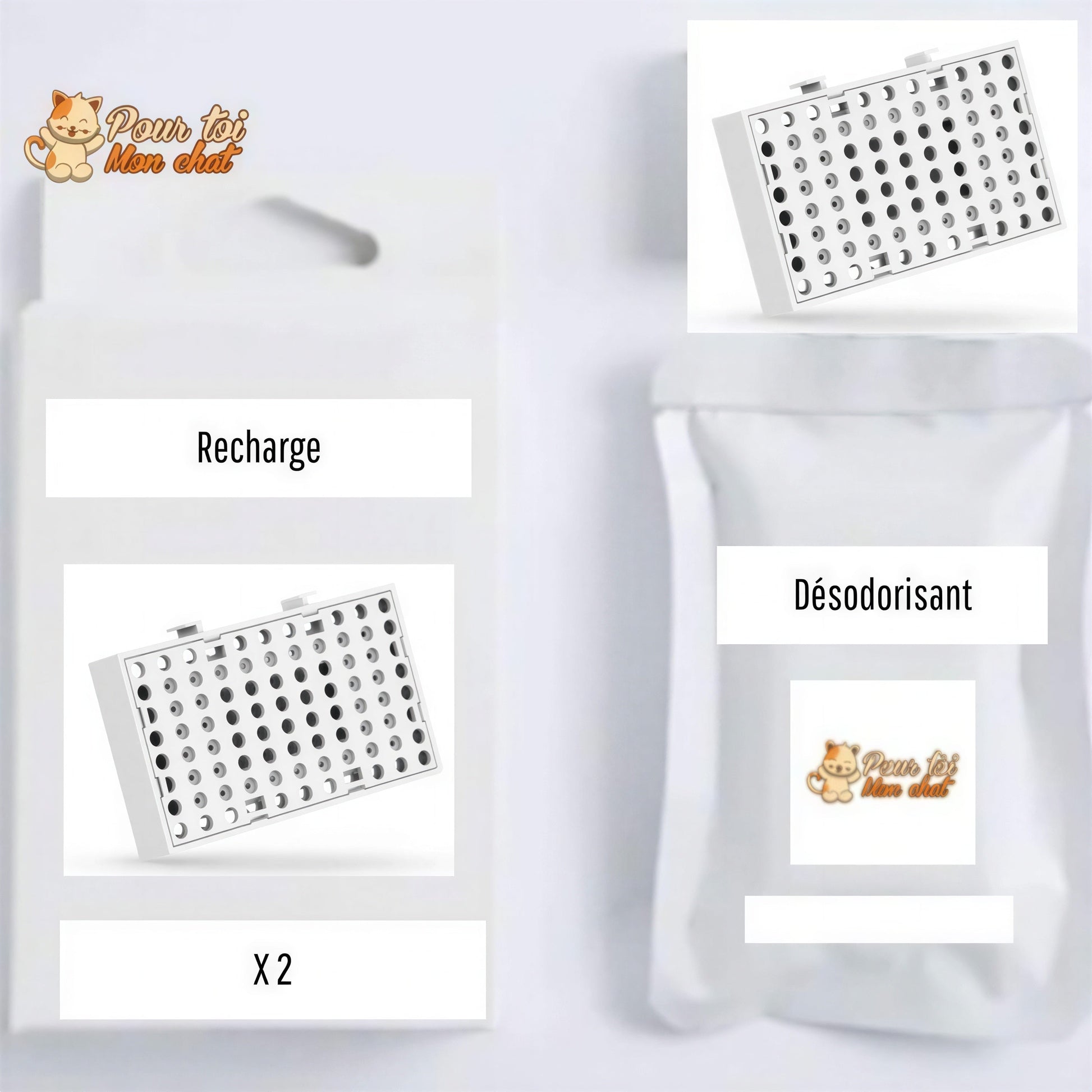 Désodorisant Révolutionn'air pour Litière - SentSiBon™ Pour toi Mon chat