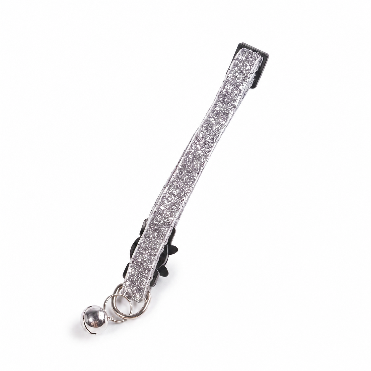 Collier Chat Anti Étranglement Élastique et Pailleté avec Clochette Pour toi Mon chat