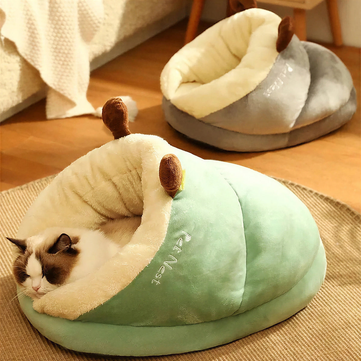 Lit Pour Chat En Forme De Chausson Avec Des Bois De Renne Pour toi Mon chat