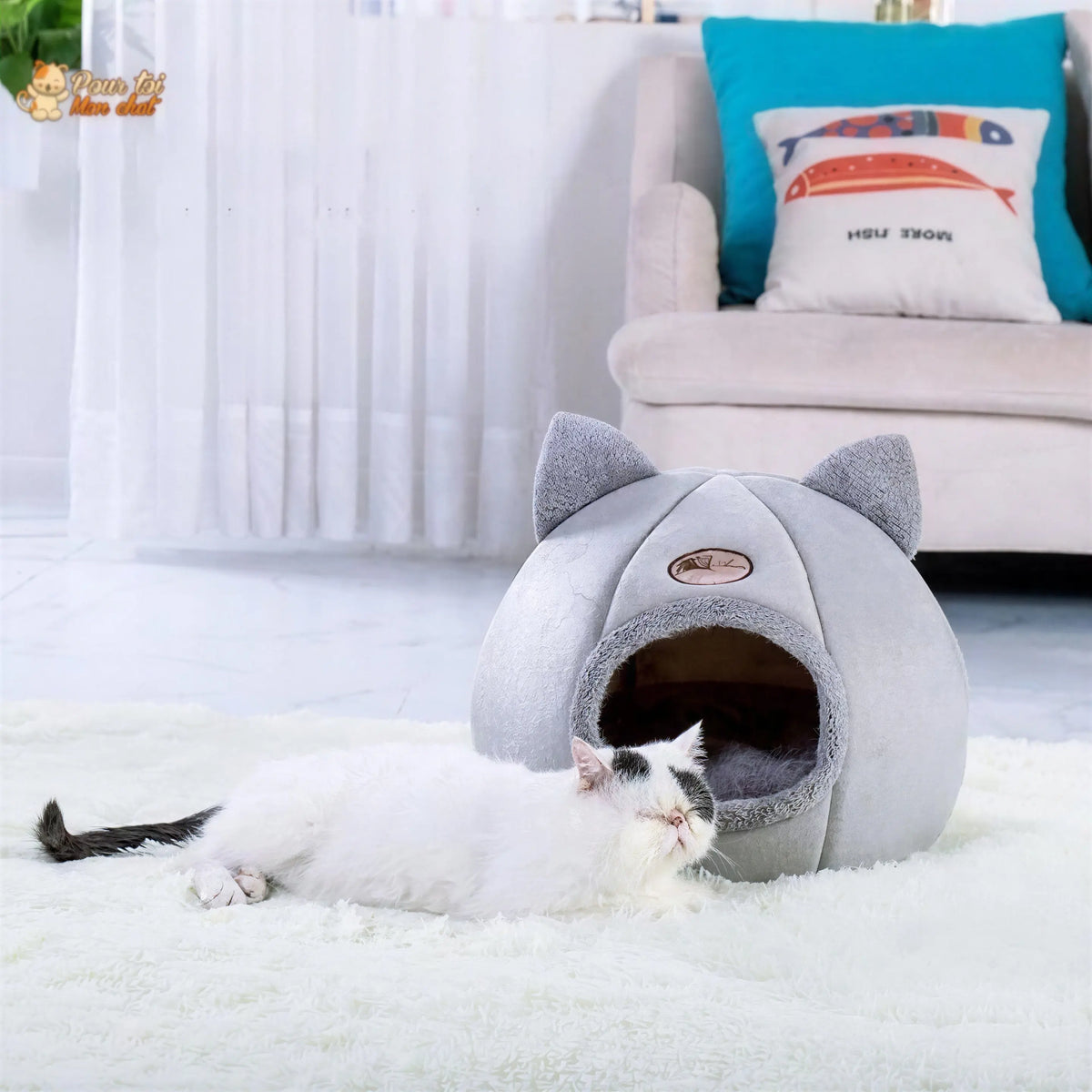 Niche pour Chat Interieur - Logis4cat™ Pour toi Mon chat