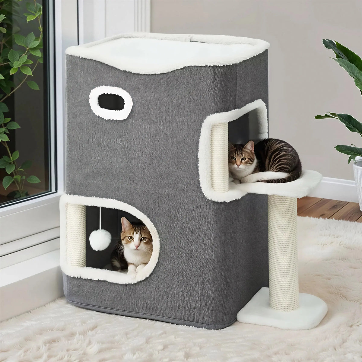 Niche pour Chat Robuste et Ludique Pour toi Mon chat