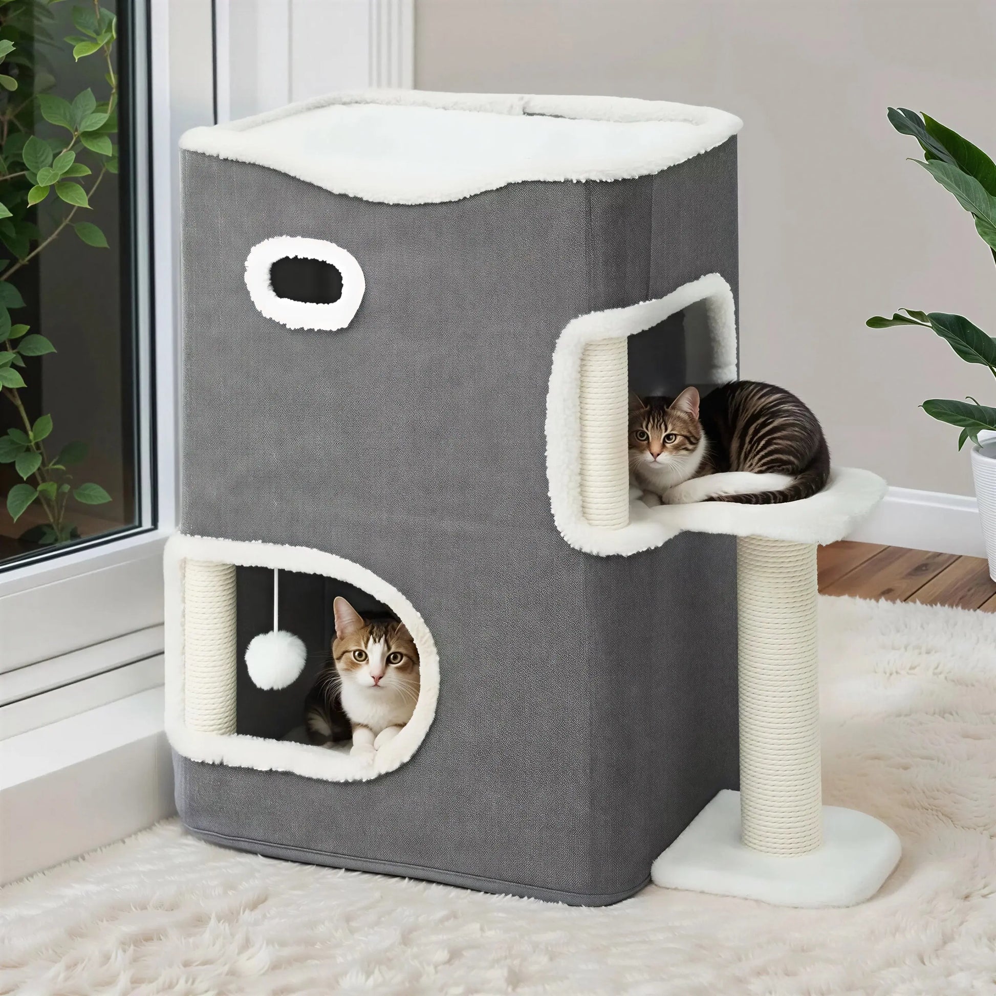 Niche pour Chat Robuste et Ludique Pour toi Mon chat
