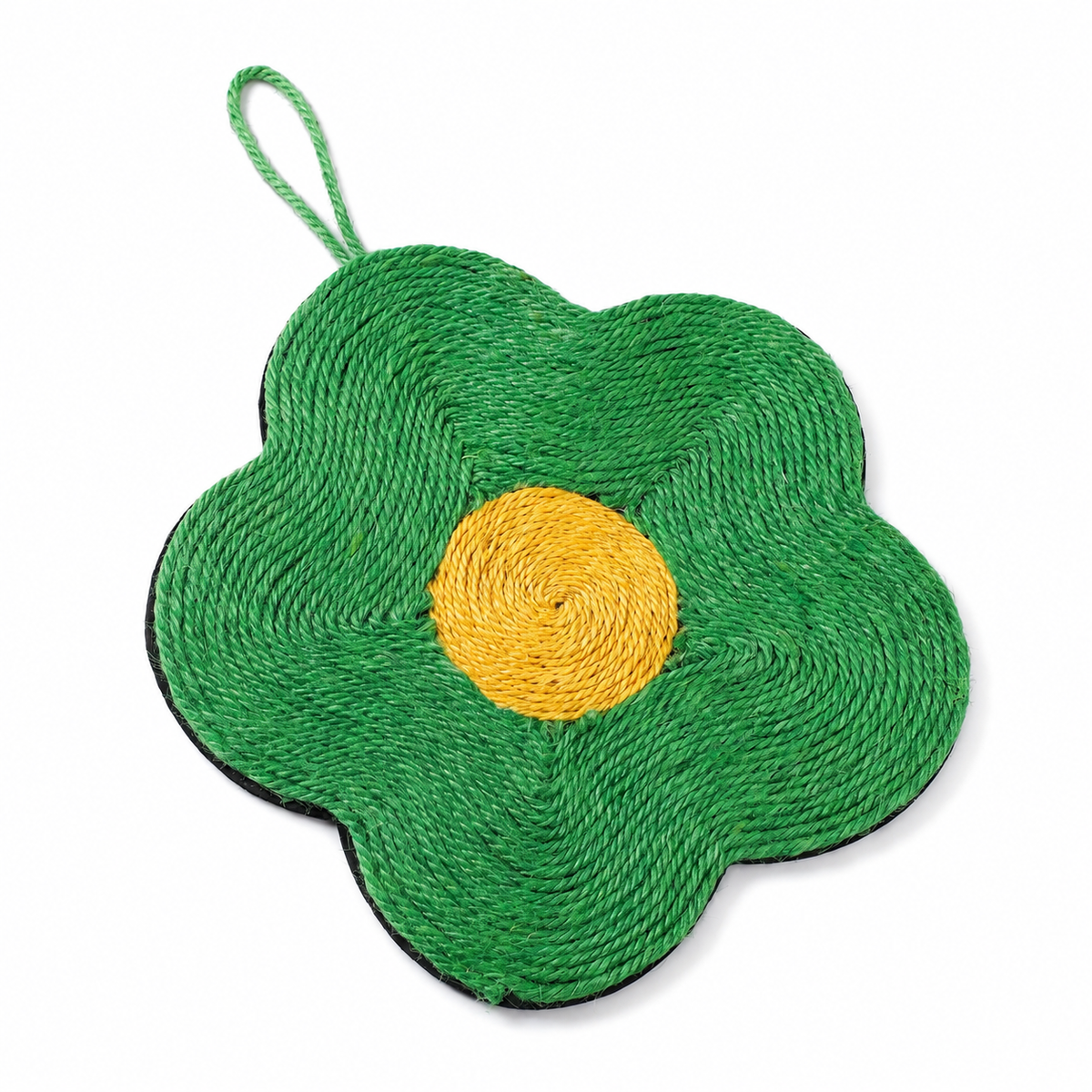 Tapis à griffes de chat en sisal à forme de fleur - vue 1