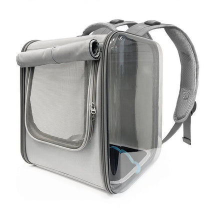 Sac à dos carré de transport spacieux pour chat Pour toi Mon chat