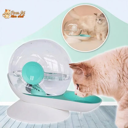 Fontaine à Eau Chat Sans Electricité - Escarg'eau™ Pour toi Mon chat