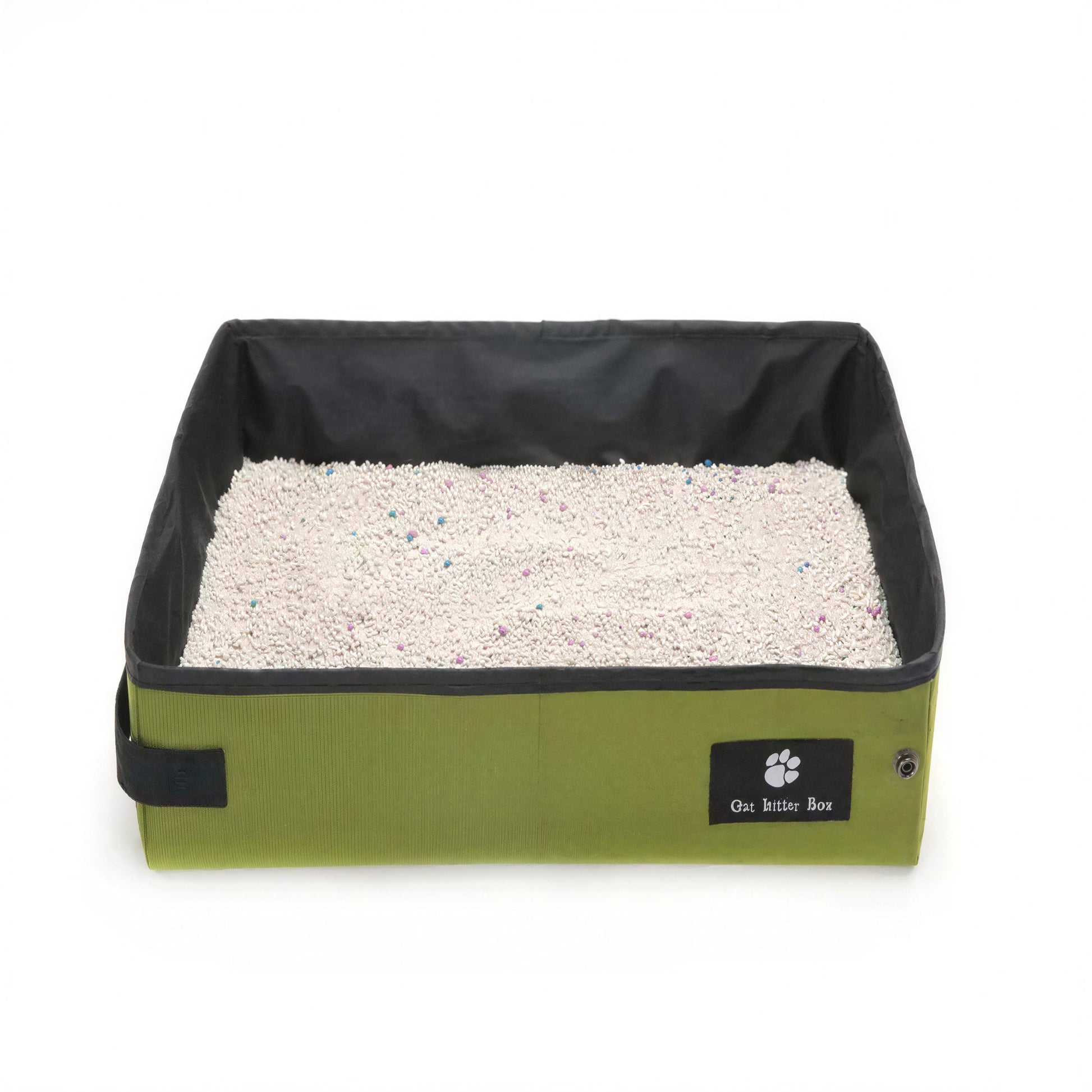 Bac à litière simple et pliable en tissu oxford pour chat Pour toi Mon chat