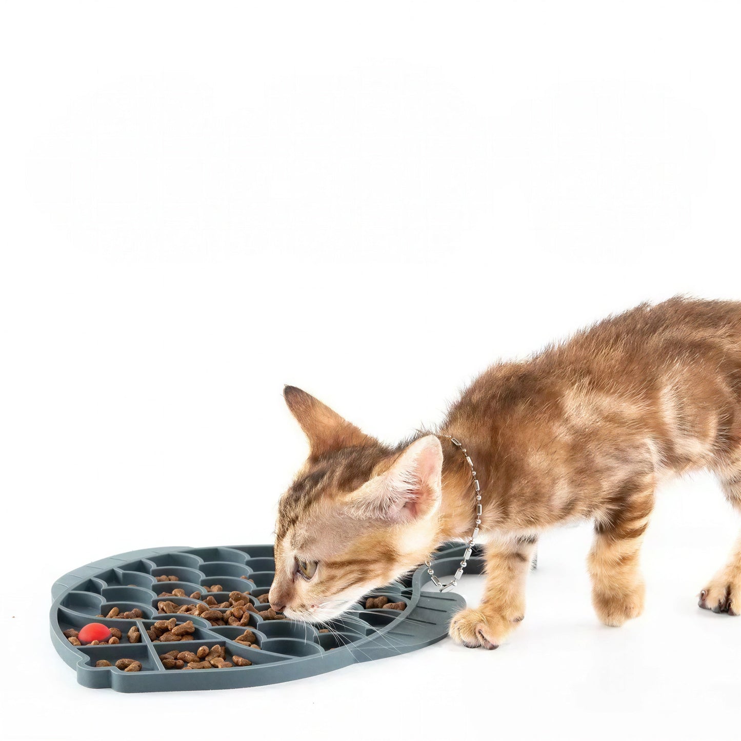 Gamelle Anti Glouton Chat en Forme de Poisson Pour toi Mon chat